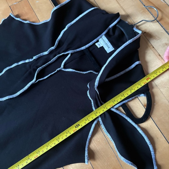 Eliza Faulkner Sz 2X Nicki Black Stretchy Short Bow Neck Dress - Picture 9 of 11